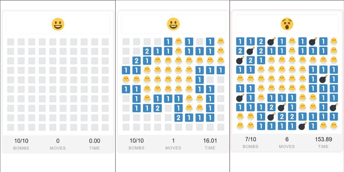 Emoji Minesweeper Puzzle Game Online